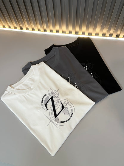 ZEGN* new cotton t-shirt embroidered logo