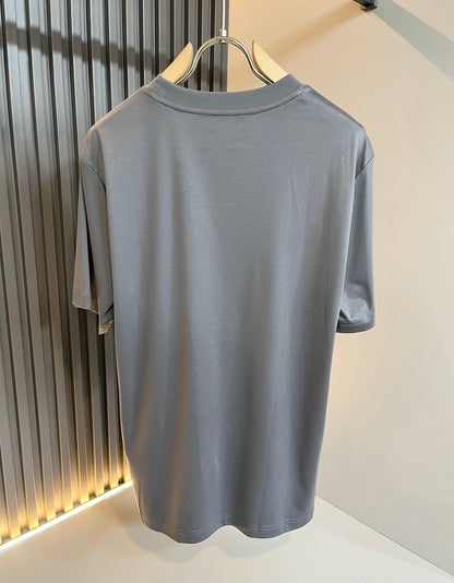 ZEGN* new cotton t-shirt embroidered logo