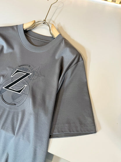 ZEGN* new cotton t-shirt embroidered logo