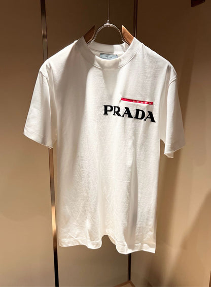 PRA* new cotton t-shirt patterned velvet