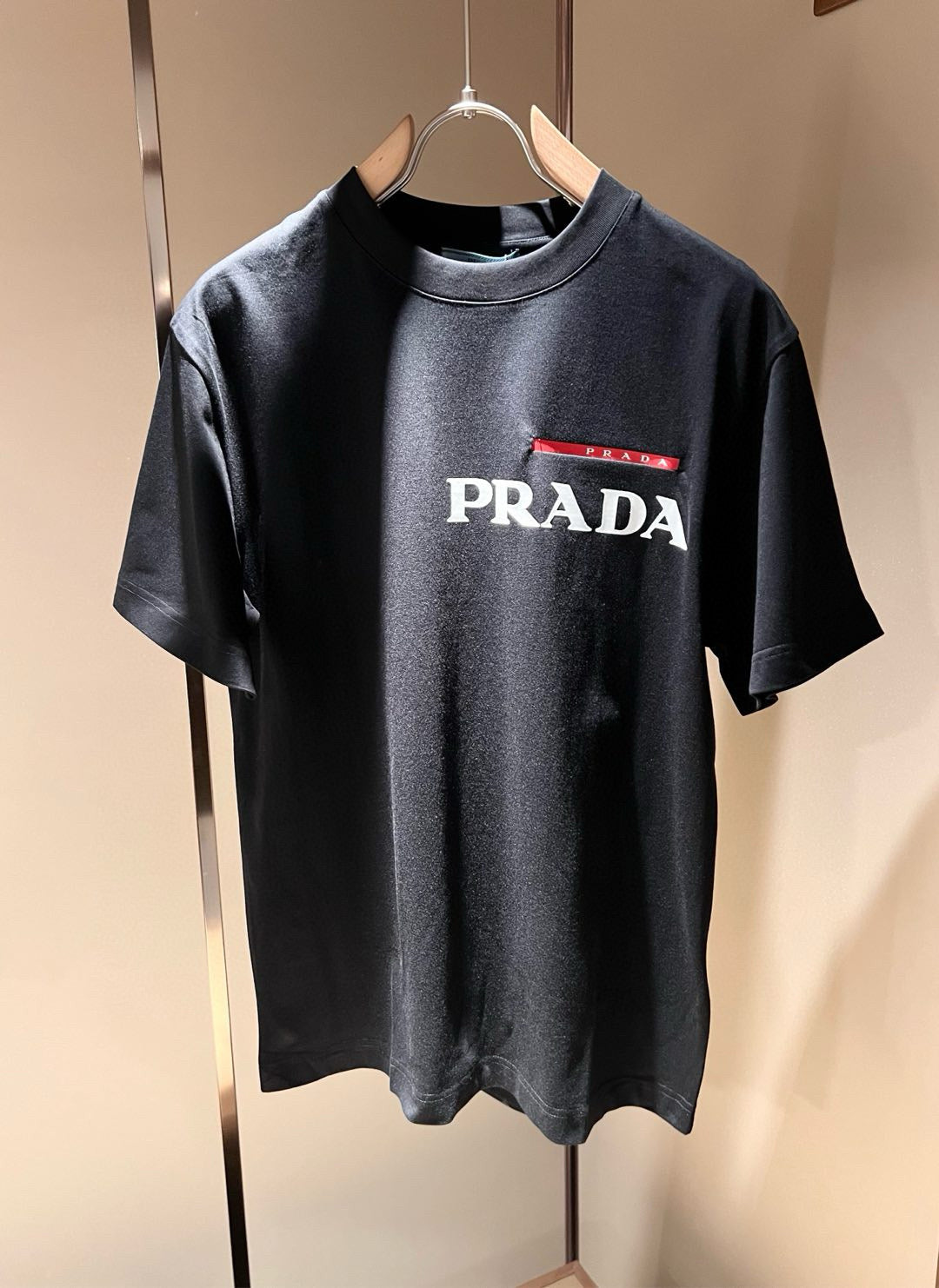 PRA* new cotton t-shirt patterned velvet