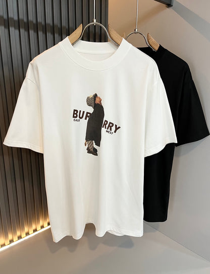 BURB* 2025ss sports and leisure t-shirt cotton