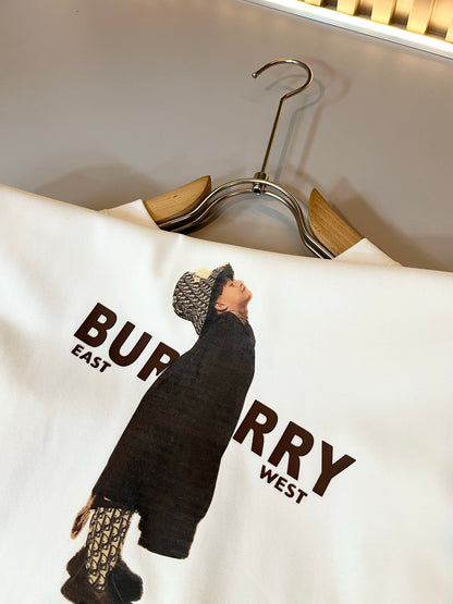 BURB* 2025ss sports and leisure t-shirt cotton