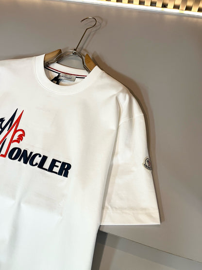 MONCL* 2025ss embroidered logo t-shirt