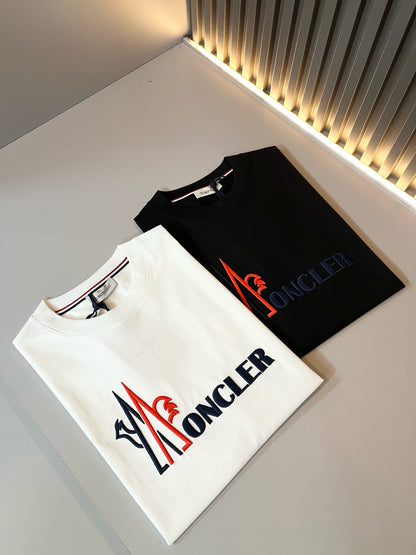 MONCL* 2025ss embroidered logo t-shirt