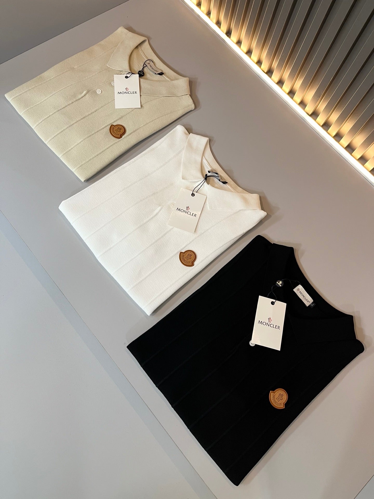 MONCL* 2025ss new short-sleeved sweaters