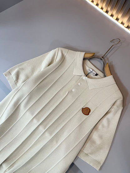 MONCL* 2025ss new short-sleeved sweaters