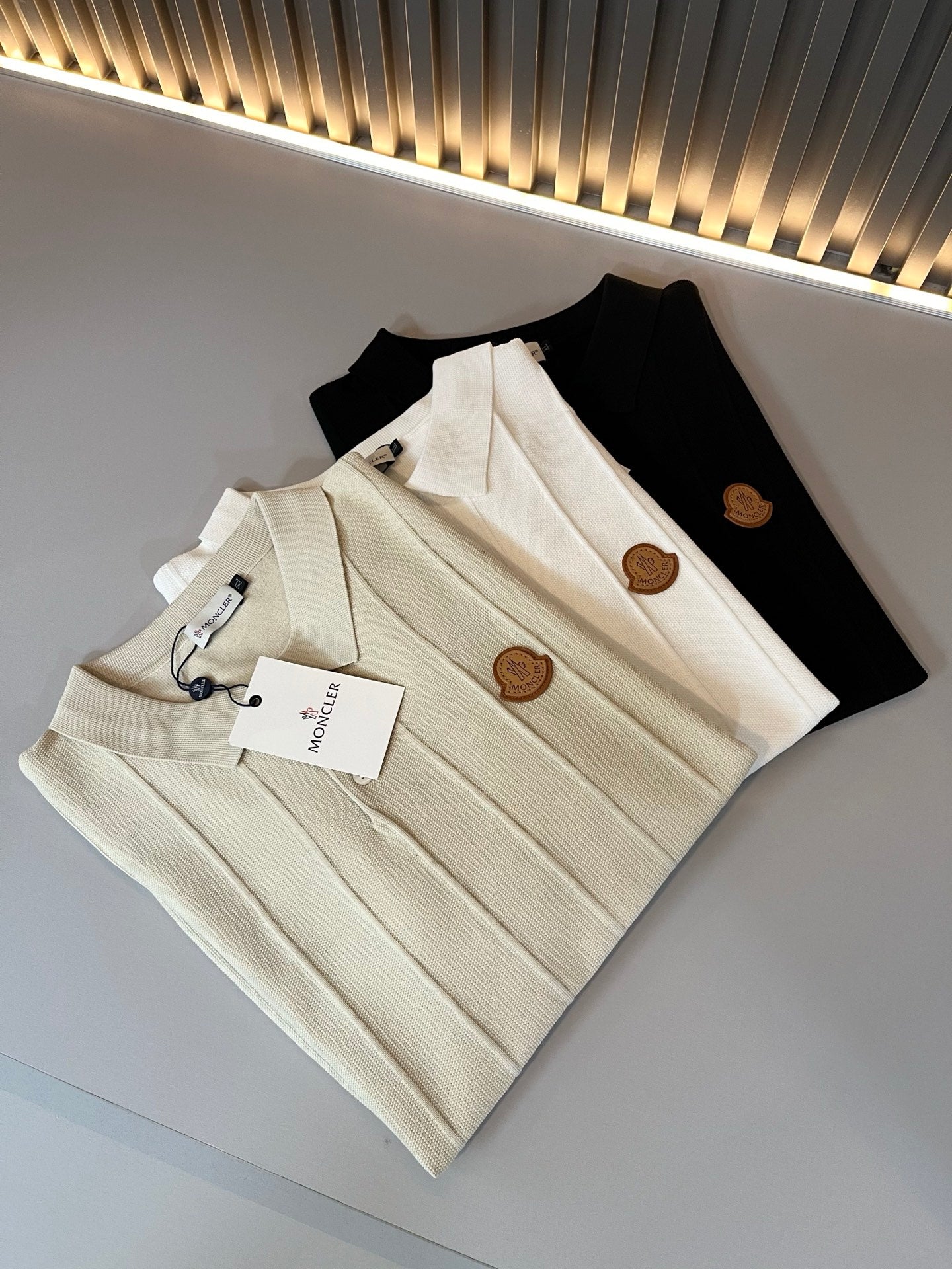 MONCL* 2025ss new short-sleeved sweaters