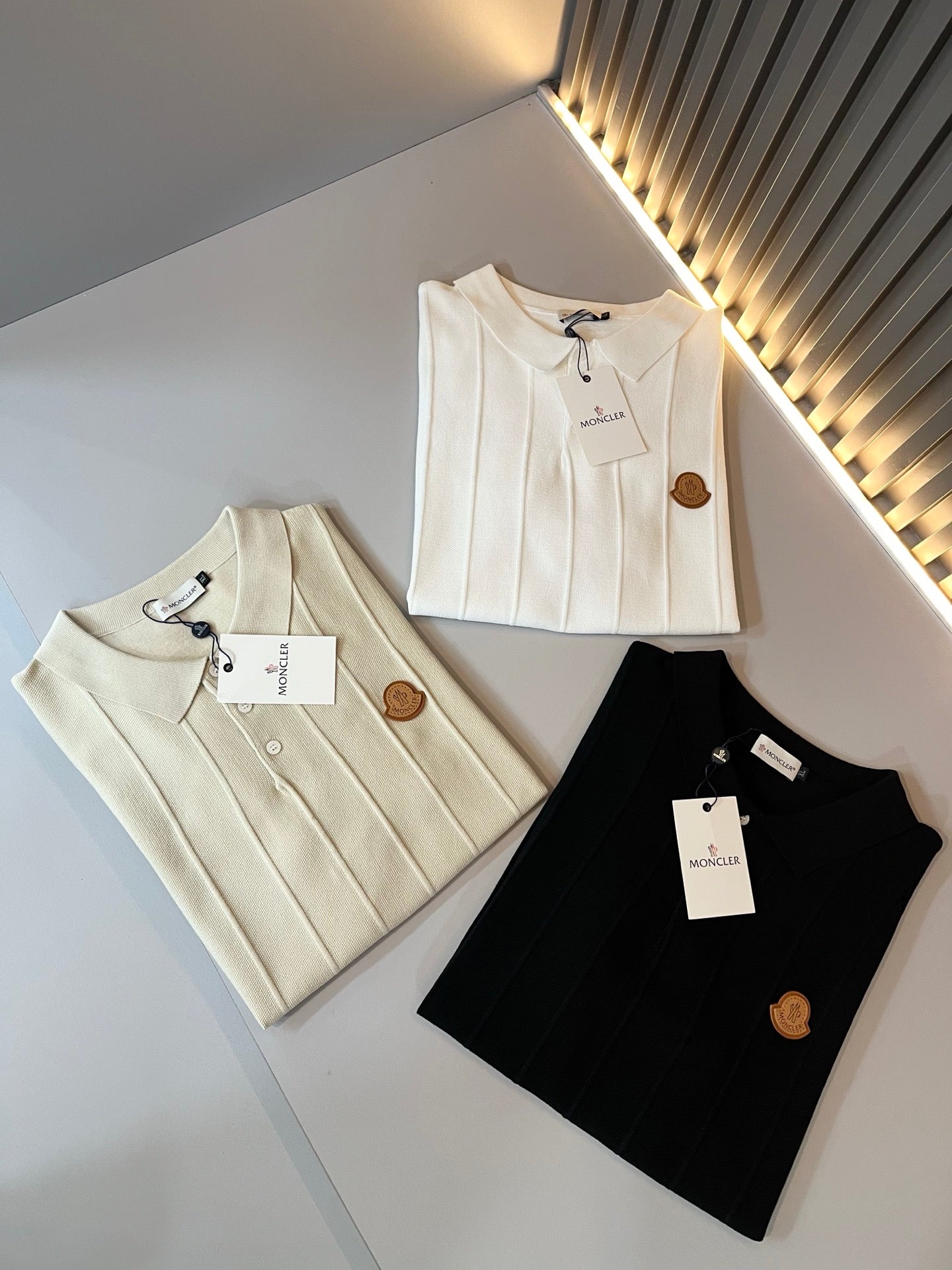 MONCL* 2025ss new short-sleeved sweaters