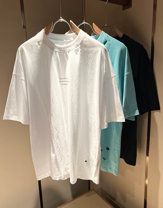 DIO* 2025ss new ripped casual t-shirt