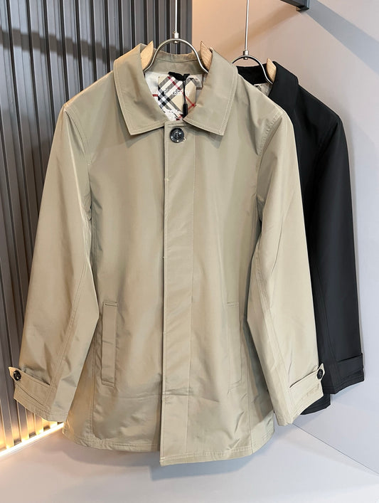 BURB* 2025ss new mid-length coat coat