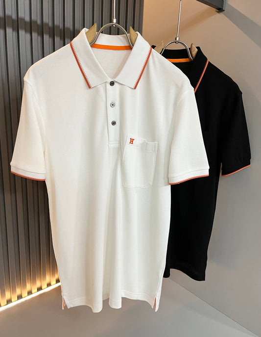 HERM* 2025ss new men's polo shirt