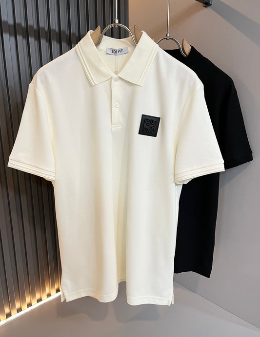 LOE*W 2025ss new men's lapel polo shirt