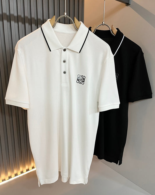 LOE*W 2025ss new men's polo shirt