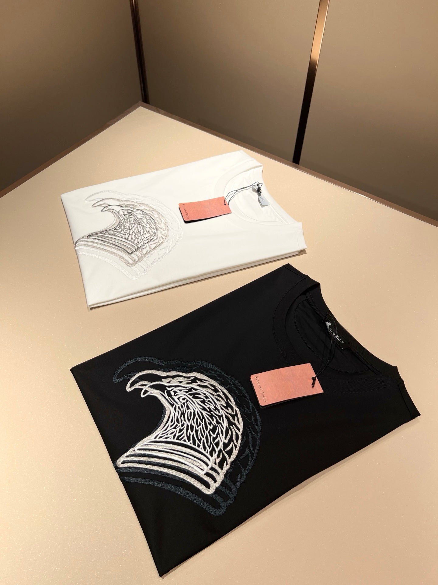 STEFAN* eagle head embroidered t-shirt