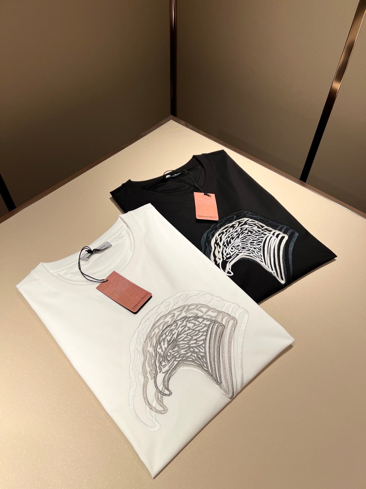 STEFAN* eagle head embroidered t-shirt