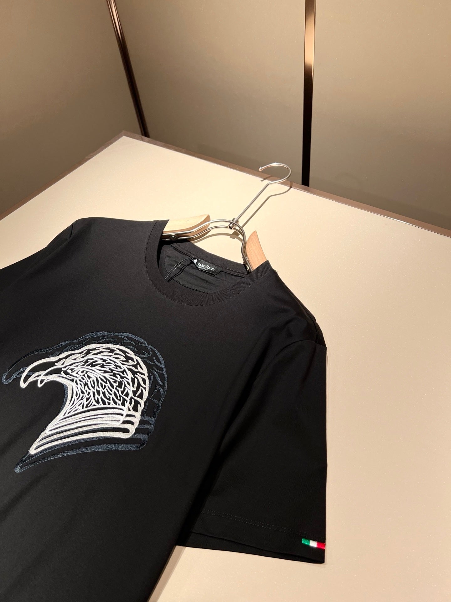 STEFAN* eagle head embroidered t-shirt