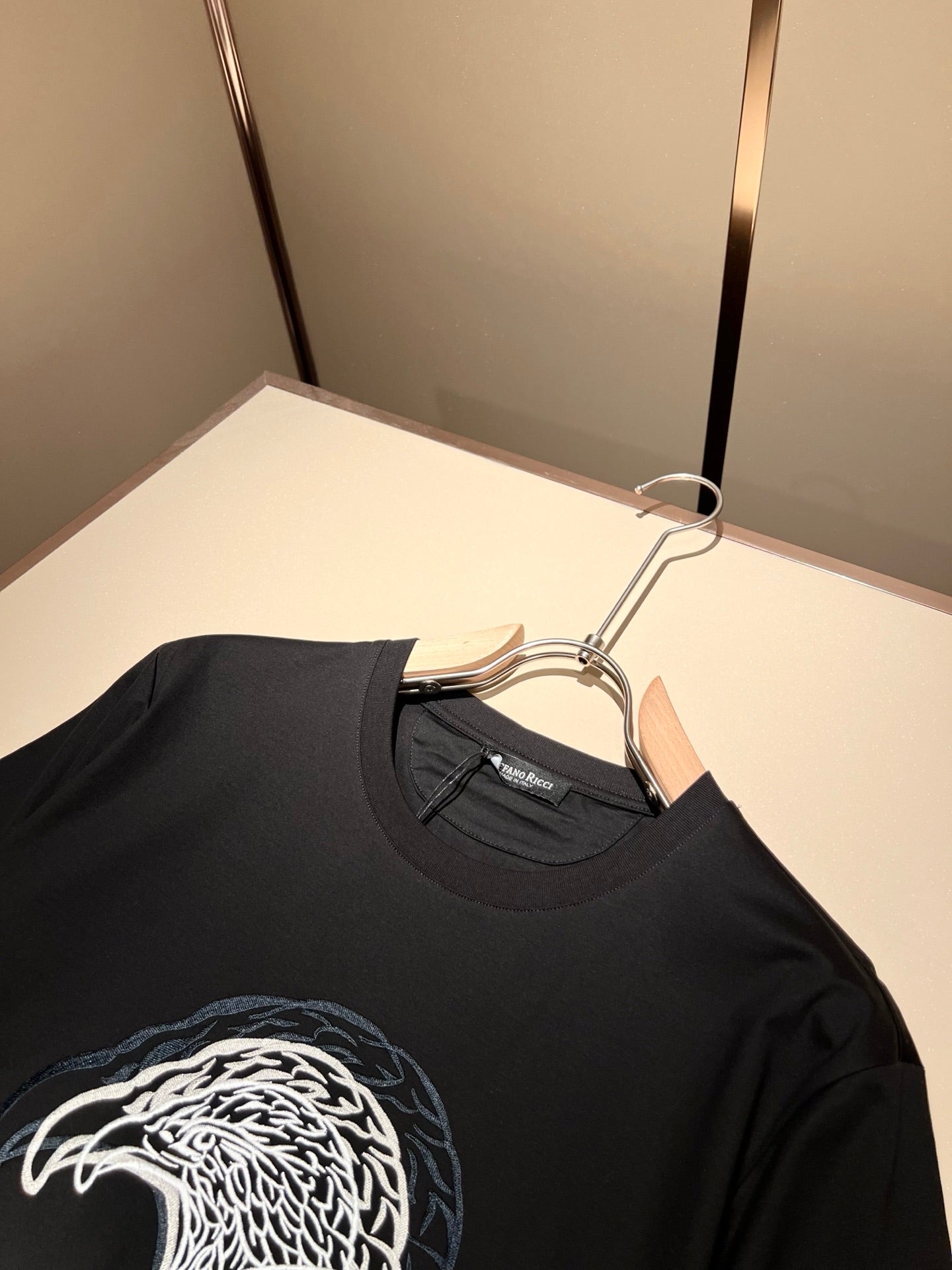 STEFAN* eagle head embroidered t-shirt