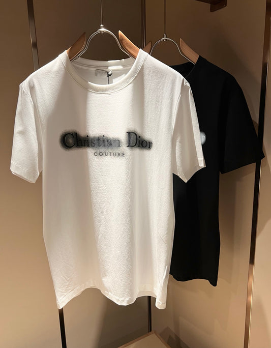 DIO* blurred logo cotton t-shirt