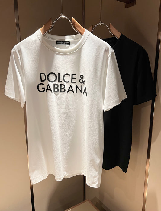 DOL*E&G Logo-embossed cotton t-shirt