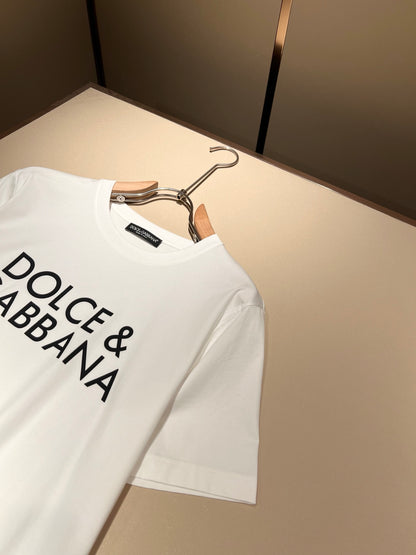 DOL*E&G Logo-embossed cotton t-shirt