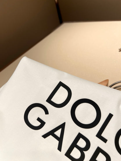 DOL*E&G Logo-embossed cotton t-shirt