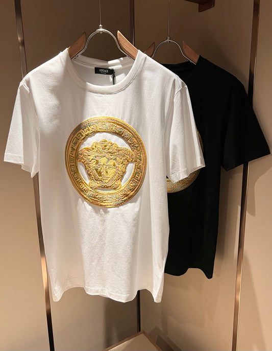 VERSA* embroidered medusa logo t-shirt