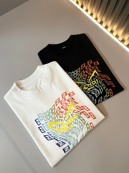 FEND1  printed pattern cotton t-shirt