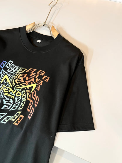 FEND1  printed pattern cotton t-shirt