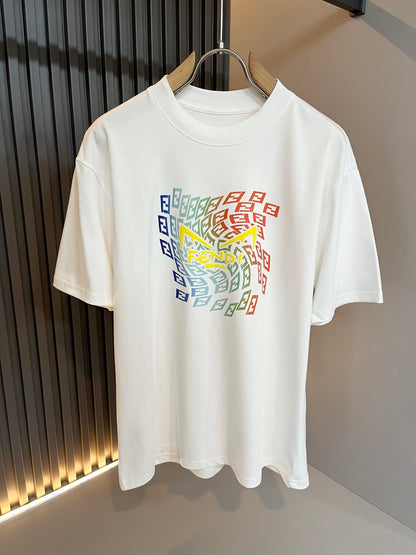 FEND1  printed pattern cotton t-shirt