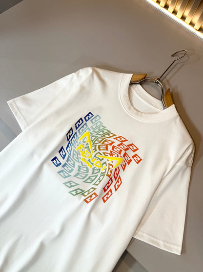 FEND1  printed pattern cotton t-shirt
