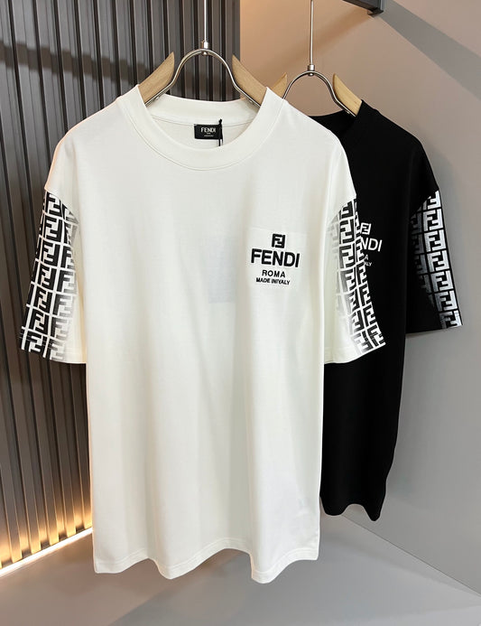 FEND1  embroidered logo cotton t-shirt