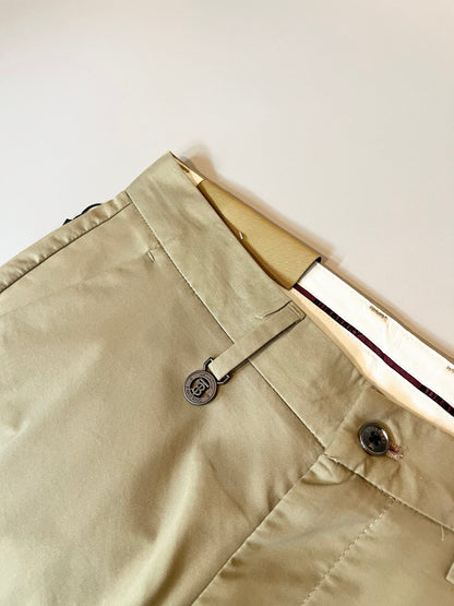 BURB* cotton blend casual trousers