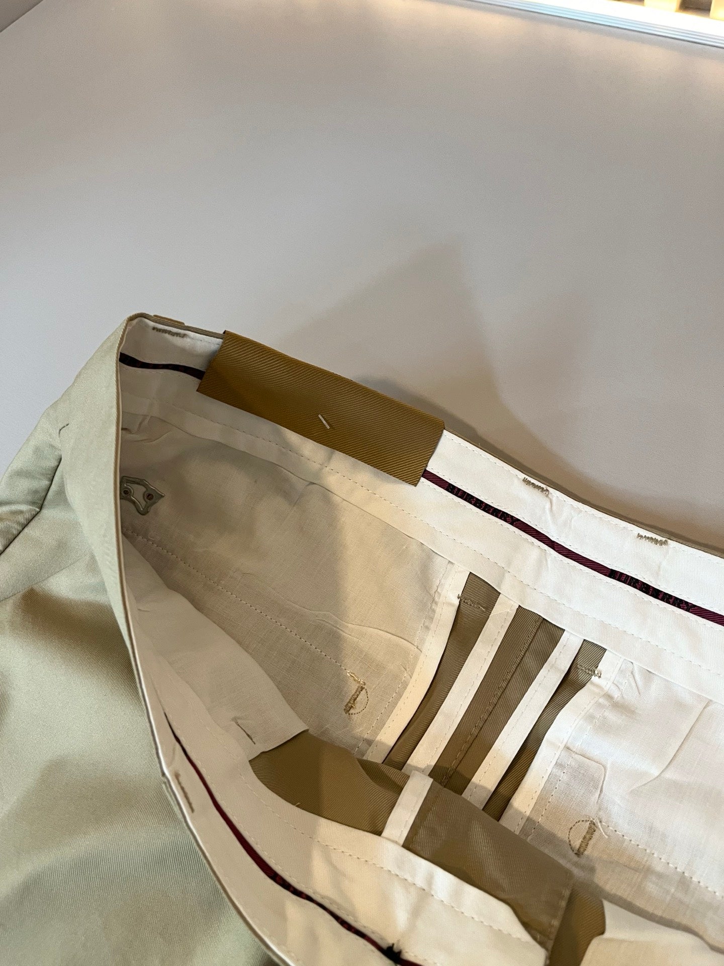 BURB* cotton blend casual trousers