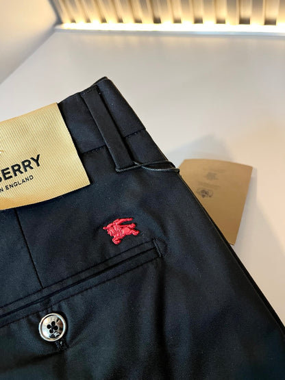BURB* cotton blend casual trousers