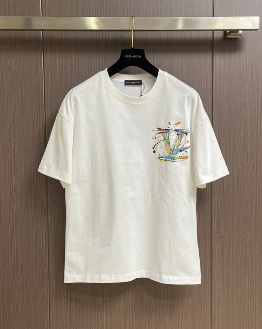 LOUI*V Printed painted T-shirt