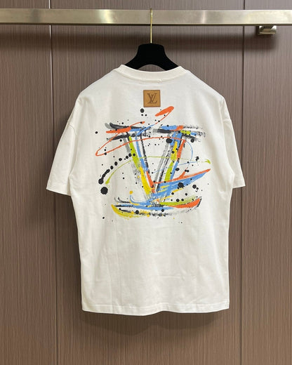 LOUI*V Printed painted T-shirt