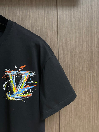 LOUI*V Printed painted T-shirt