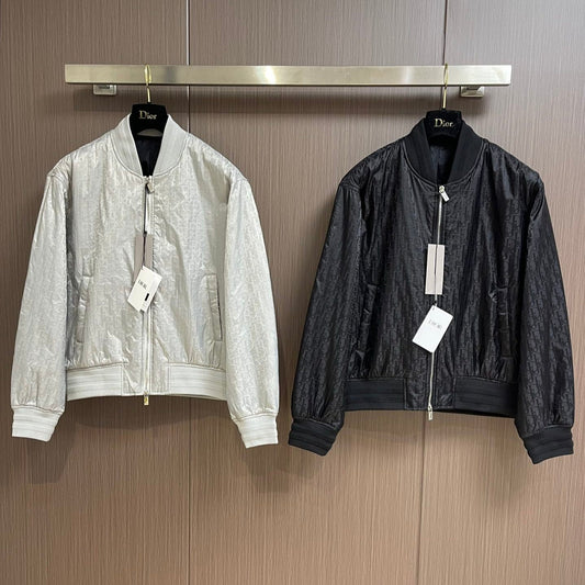DIO* Technical Jacquard Oblique bomber jacket