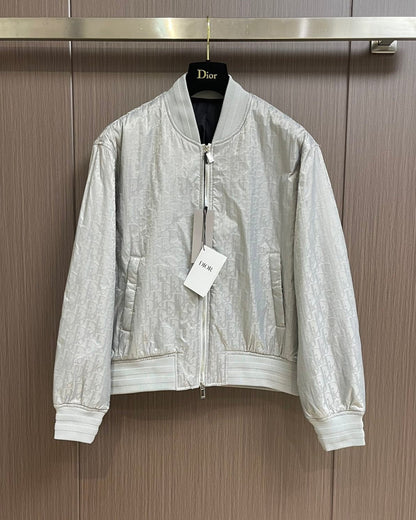 DIO* Technical Jacquard Oblique bomber jacket