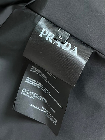 PRA* Technical fabric down jacket with hood