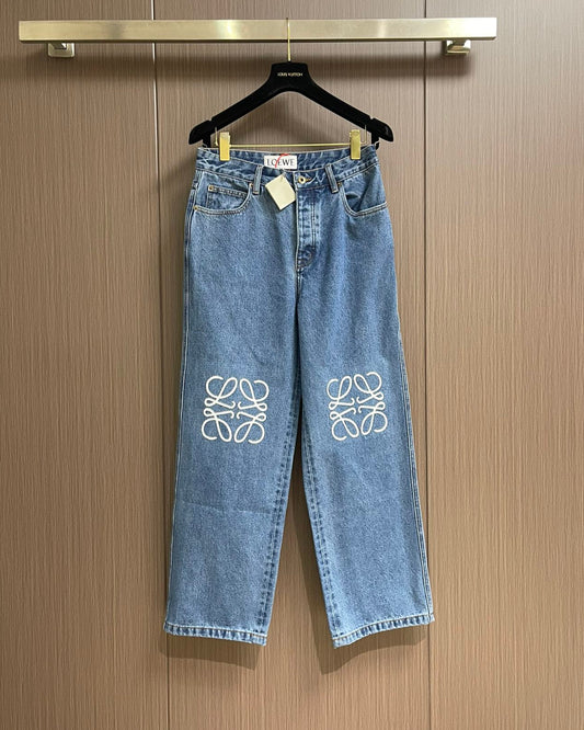 LOE*W Anagram baggy jeans in denim