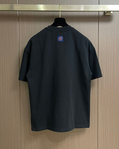 LOUI*V Washed Printed Cotton T-Shirt