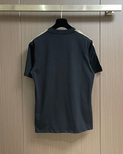BURB* Check Trim Cotton T-shirt