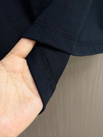 BURB* Check Trim Cotton T-shirt