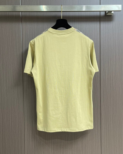 BURB* Check Trim Cotton T-shirt