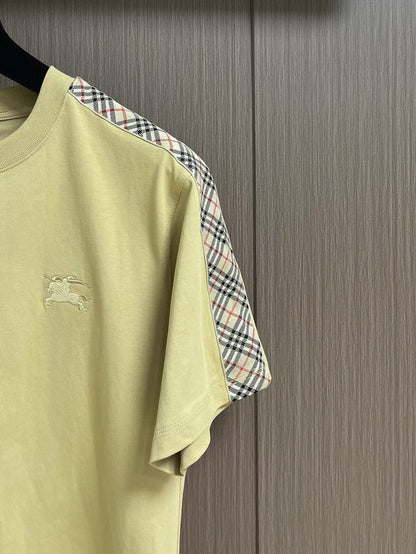 BURB* Check Trim Cotton T-shirt