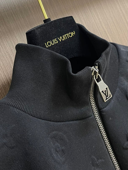 LOUI*V Embossed Monogram Jersey Tracksuit Top