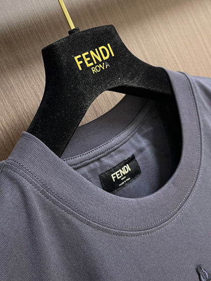 FEND1  Navy blue cotton T-shirt