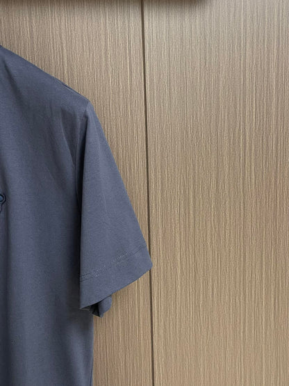 FEND1  Navy blue cotton T-shirt